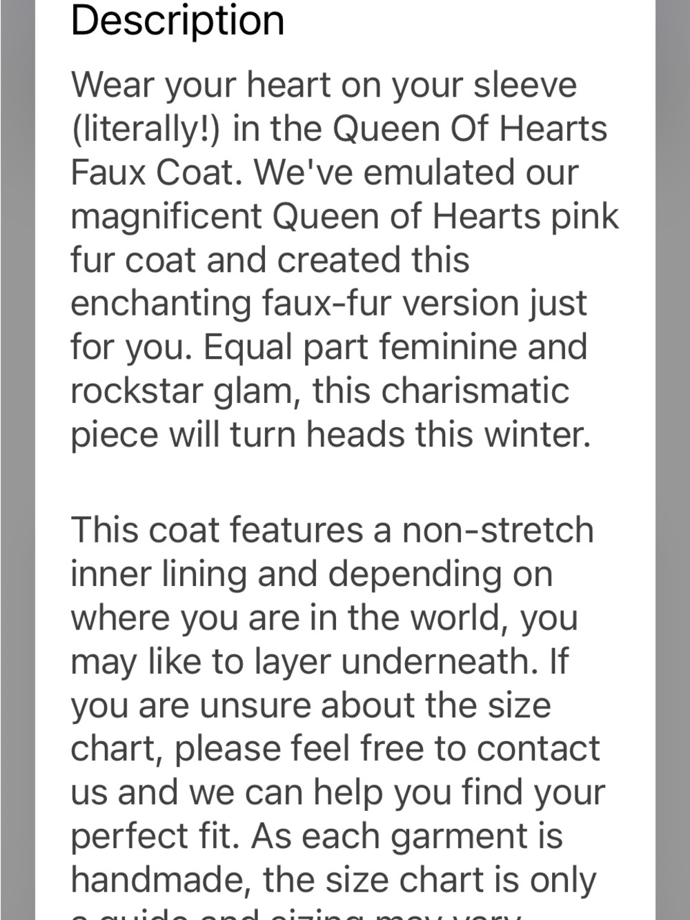 Ruby Red Heart-Pattern Faux-Fur Long Coat - Picture 4 of 5
